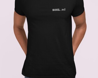 Soul Md Embroidered Programmer T-Shirt - Developer Gift Tee for Software Engineers and Coders
