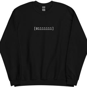 Binary Social Battery Sweatshirt - Geeky Programmer Humor