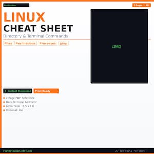 Cheatsheet voor Linux-terminal: afdrukbare pdf voor ontwikkelaars en programmeurs