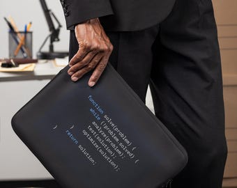 Function Solve Laptop Sleeve Funny Programmer Gift Developer Bag Coder