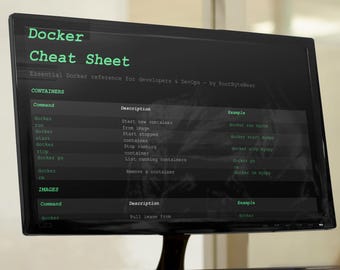 Guía rápida de Docker / Guía de referencia rápida para desarrolladores DevOps (Descarga en PDF)
