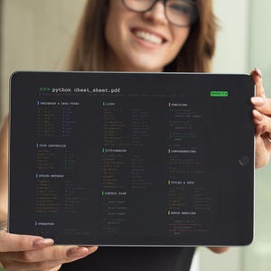 Python-programmerare, programmerare, present, referensguide för utvecklare, kodare, utskrift