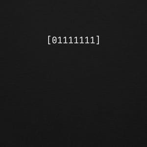 Binary Social Battery Sweater - 01111111 Programmer Crewneck - Geeky ASCII Humor Sweatshirt - Software Engineer Gift - Root Byte Wear