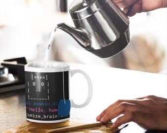 sudo awaken_ai Programmer Mug | Funny Developer Gift | Coder Coffee Cup ASCII Art