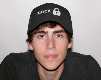 Lock 3D Puff Embroidered Dad Hat, Cybersecurity Cap, Hacker Gift, Security Engineer, Geek, Nerd, CS Grad, Tech Gift for Him
