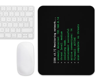 Terminal Monitor Mouse Pad | Funny Developer Gift | Linux Programmer Desk Mat