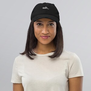 SSH Dad Hat Distressed Cap, Cybersecurity Embroidered Hat, Hacker Aesthetic Hat, Programmer Gift, Linux Admin Hat,