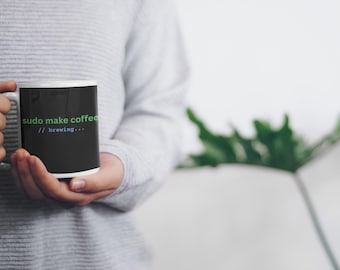 Sudo Make Coffee Programmer Mug Developer Gift for Software Engineers and Coders