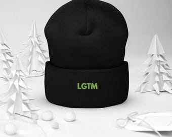 Funny LGTM Embroidered Beanie - Code Review Gift Hat for Software Developers and Programmers
