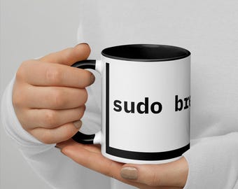 Sudo Brew Coffee Mug – Linux, Developer, Sysadmin Gift