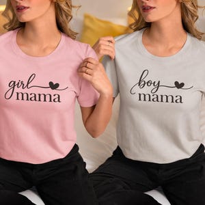Girl Mama Shirt - Minimalist Script Mom Life Tee