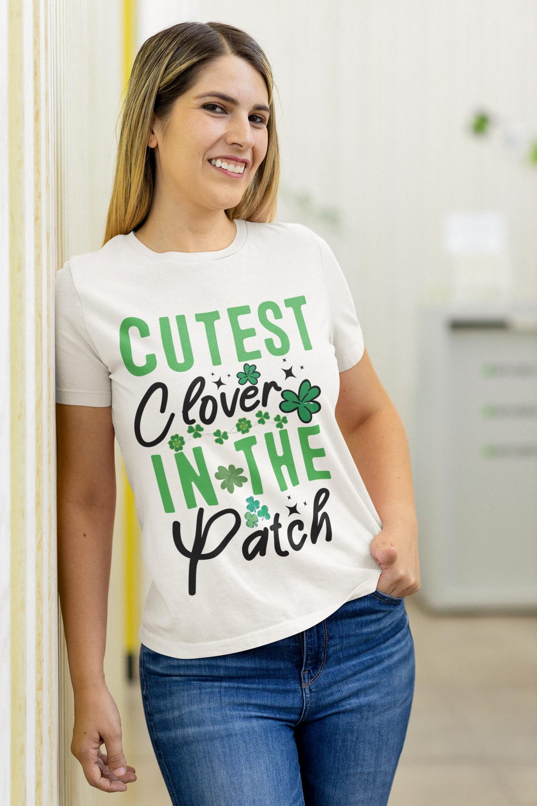 Cutest Clover in the Patch St. Patrick's Day Shirt, Lucky Shamrock ...