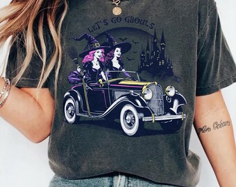 Retro Witch Halloween Shirt: Spooky Castle Road Trip Tee