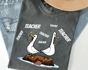 Teacher Appreciation Shirt: Disney Seagulls Cartoon (Personalized)