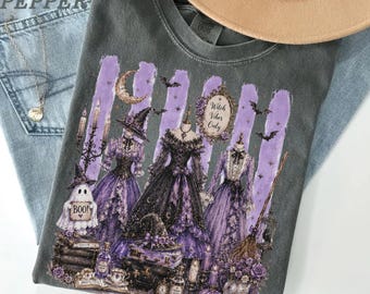 Witch Vibes Shirt, Gothic Halloween Comfort Colors Tee, Witchcore Fall Graphic