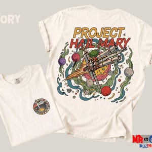 Personalized Project Hail Mary Shirt, Custom Mission Patch Tee | Sci Fi Reader Gift Apparel