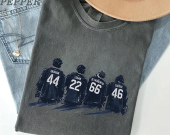 Off Campus Hockey Shirt, Graham Logan Di Laurentis Tucker Graphic Tee | Briar University Gift