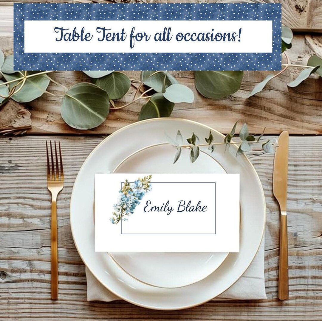 Printable Hydrangea Table Tents - Etsy