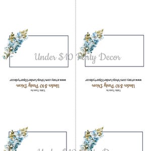 Printable Hydrangea Table Tents - Etsy