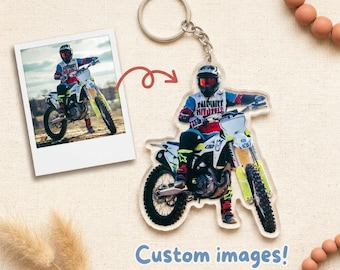 Custom Acrylic Photo Block Keychain Personalized Gift For Soldiers Deployment Christmas Keepsake Proud Army Charm Clear Keyring Picture