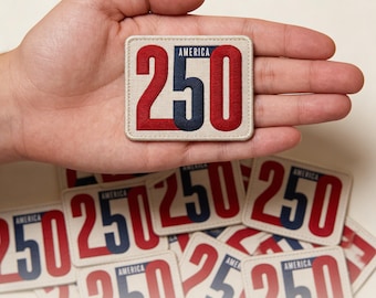 America 250th Anniversary Embroidered Patch – Retro USA Cloth Badge