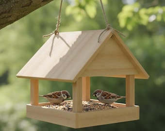 Digital Bird Feeder Blueprint | DIY Assembly Plan | Printable PDF Woodworking Plan