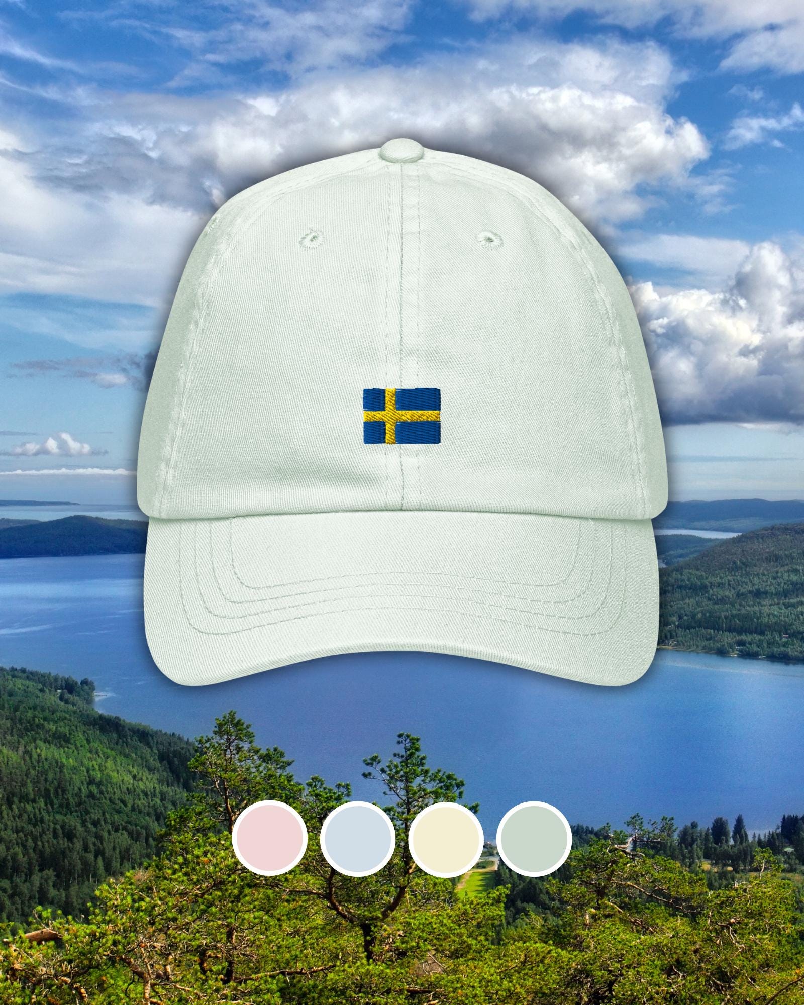 Sweden Pastel Cap - Soft Cotton Dad Hat, Nordic Style