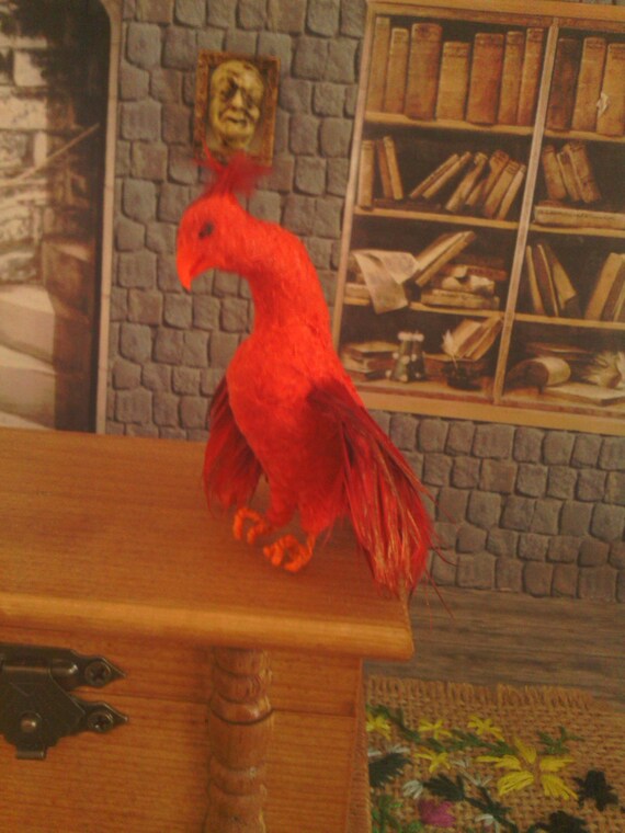 Items similar to Miniature phoenix for Harry Potter/ fantasy dollhouse