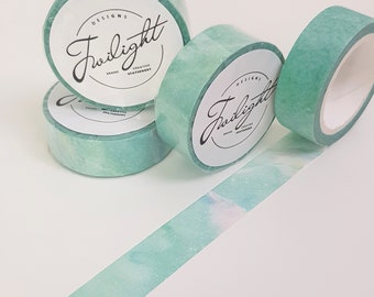 White Marble Wide Washi Tape Sample