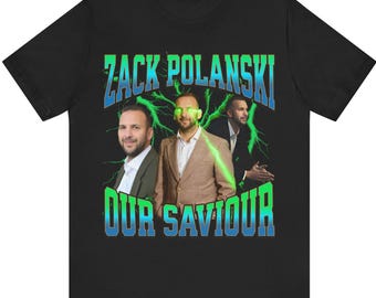 Camiseta con meme de Zack Polanski “Nuestro Salvador”, camiseta gráfica política divertida, camiseta con meme del Reino Unido, camiseta de estilo viral, regalo para él, camiseta con meme de moda