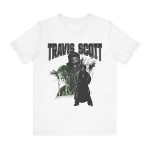 Travis Scott Graphic T Shirt, Vintage Rap Tee, Hip Hop Streetwear Shirt, Travis Scott Fan Gift, Cactus Jack Inspired Tee, Rap Music Graphic image 1