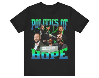 Camiseta "Política de la Esperanza", Camiseta de Zach Polanski, Camiseta de Política Británica, Camiseta de Simpatizante del Partido Verde, Camiseta con Gráfico Político, Regalo Divertido de Política Británica