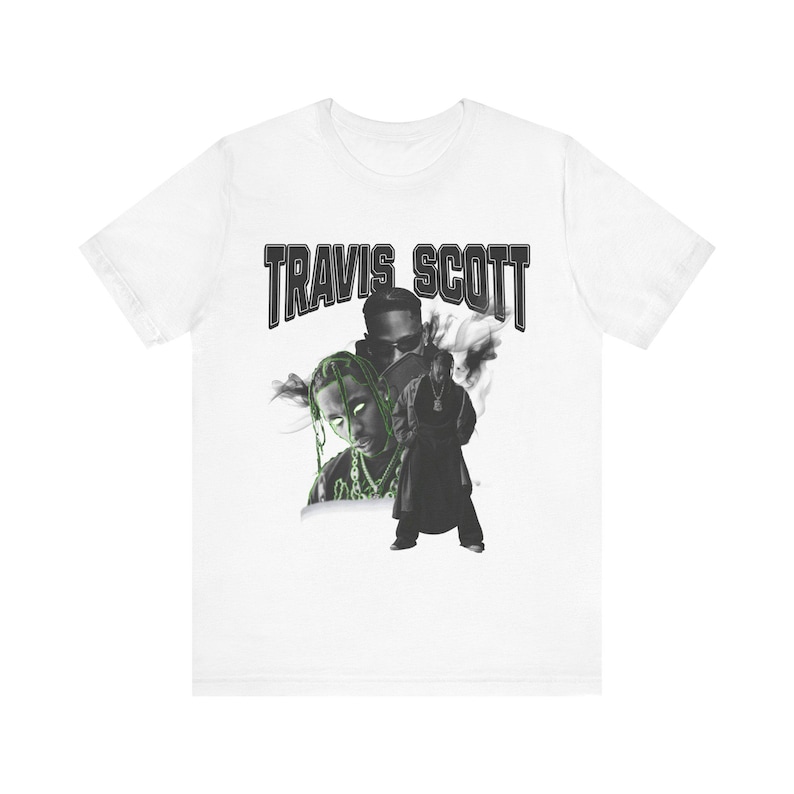 Travis Scott Graphic T Shirt, Vintage Rap Tee, Hip Hop Streetwear Shirt, Travis Scott Fan Gift, Cactus Jack Inspired Tee, Rap Music Graphic image 1