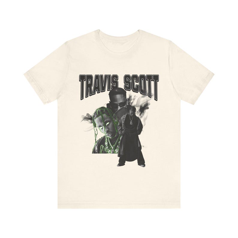 Travis Scott Graphic T Shirt, Vintage Rap Tee, Hip Hop Streetwear Shirt, Travis Scott Fan Gift, Cactus Jack Inspired Tee, Rap Music Graphic image 3