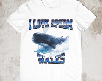 Camiseta "Me encantan los cachalotes" – Camiseta divertida con estampado oceánico, camiseta de vida marina, regalo para amantes de las ballenas, camiseta con estética vintage, camiseta estilo Y2K