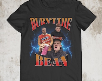 Camiseta Burn The Bean / Camiseta con meme divertido / Camiseta inspirada en Gymskin / Camiseta con meme viral del Reino Unido / Camiseta gráfica de estilo urbano / Regalo de camiseta con meme divertido para el gimnasio
