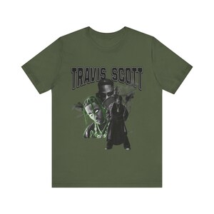 Travis Scott Graphic T Shirt, Vintage Rap Tee, Hip Hop Streetwear Shirt, Travis Scott Fan Gift, Cactus Jack Inspired Tee, Rap Music Graphic image 4