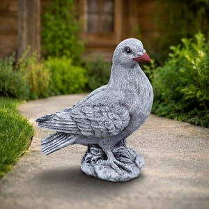 White Pigeon Statue - Etsy