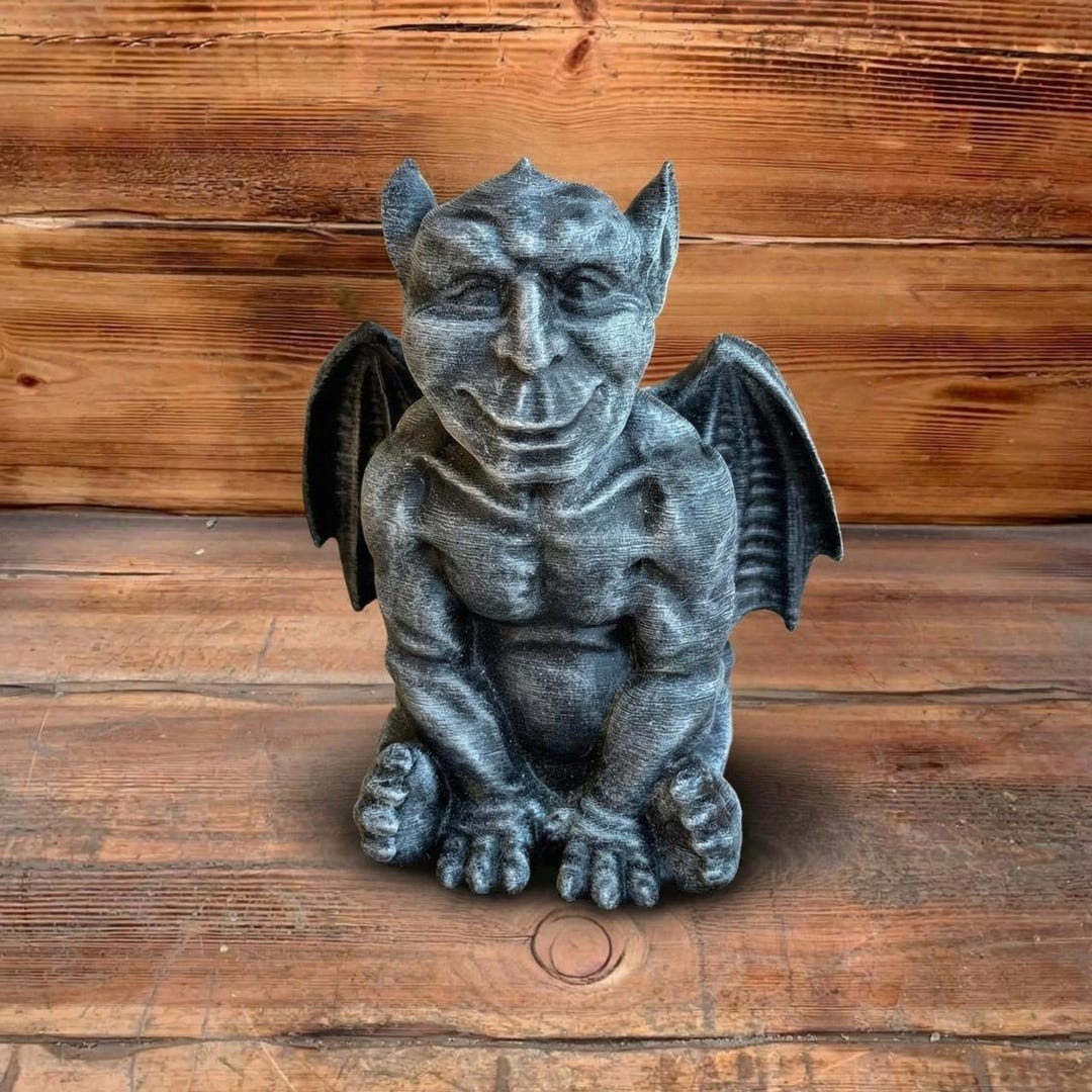 Concrete Gargoyle Statue Outdoor Gothic Decor Stone Gargoyle Sculpture ...