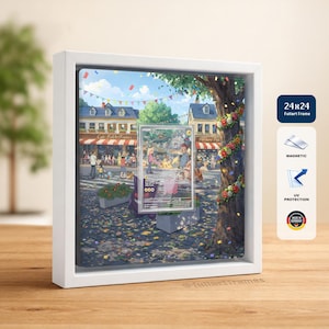 Pokémon Kortram – Pikachu MEW 173 – Kortram 24 x 24 cm med Magnet och Fodral