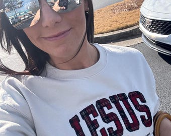 Personalized Embroidered Faith Sweatshirt | Custom Christian Appliqué Crewneck