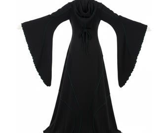 Hooded Medieval Dress | Gothic Witch Costume Gown