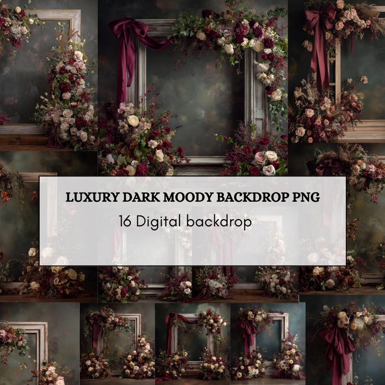 Luxury Dark Moody Backdrop PNG | Cinematic Studio Photography ...