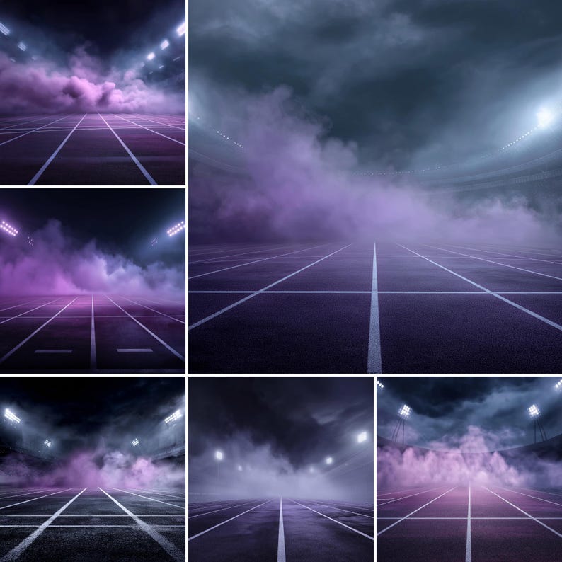 Running Track Stadium Backdrop 14 PNG, Sports Field Background Studio ...