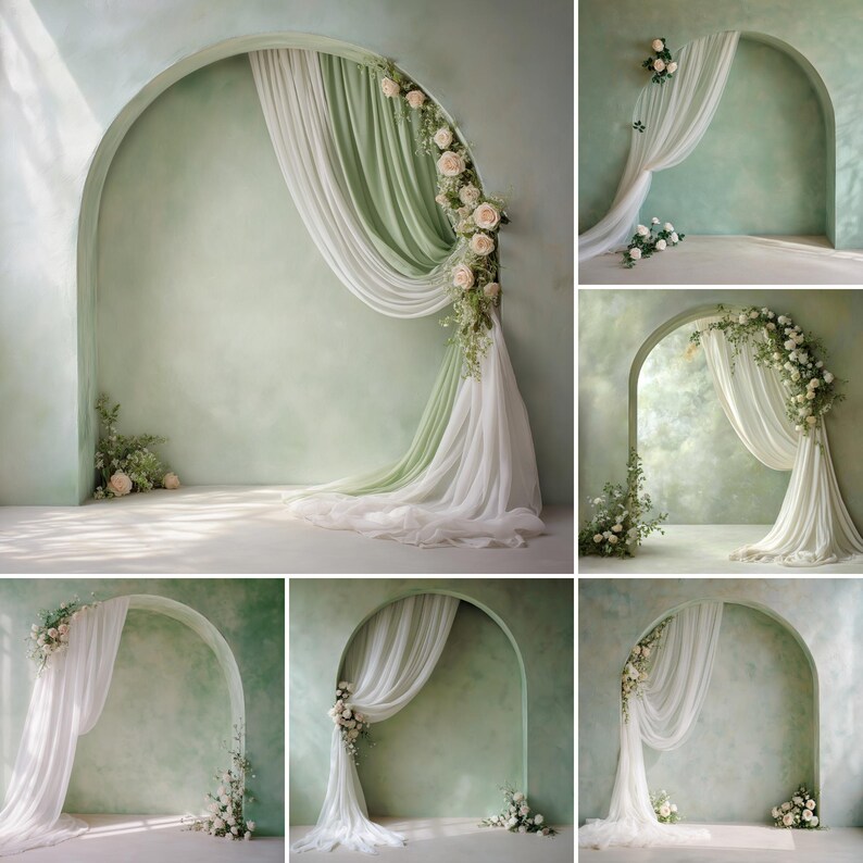 Green Textured Wall Backdrop PNG | Natural Studio Photography ...