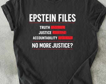 コンフォートカラーズ エプスタイン・ファイルTシャツ、透明Tシャツ、機密解除文書抗議Tシャツ、真実と正義政治Tシャツ、J.E.Eシャツ