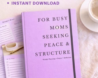 Christian Planner for Busy Moms | Faith-Based Weekly Planner | Prayer & Reset Journal PDF