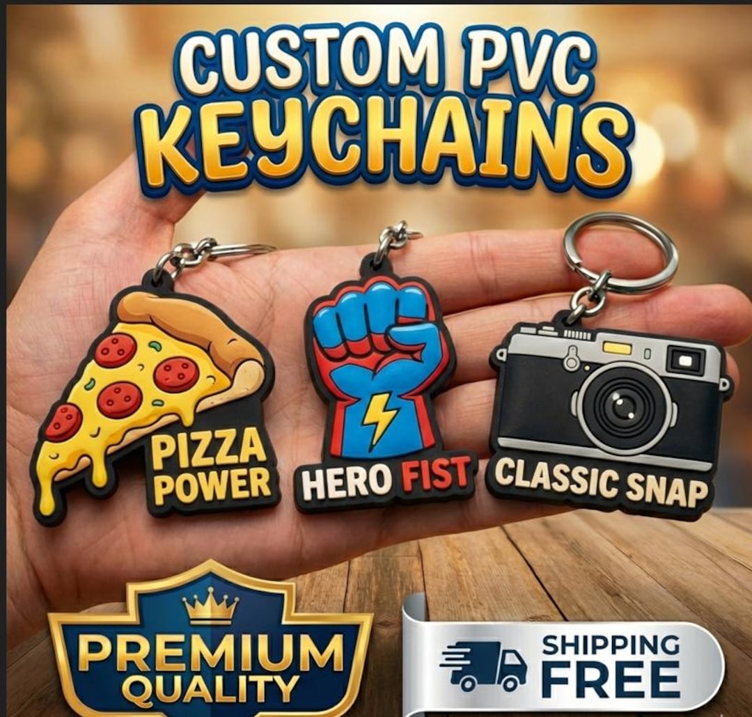 Customizable Key Chain Personalized Handmade PVC Keychain, Custom PVC Key Chain, Unique ...