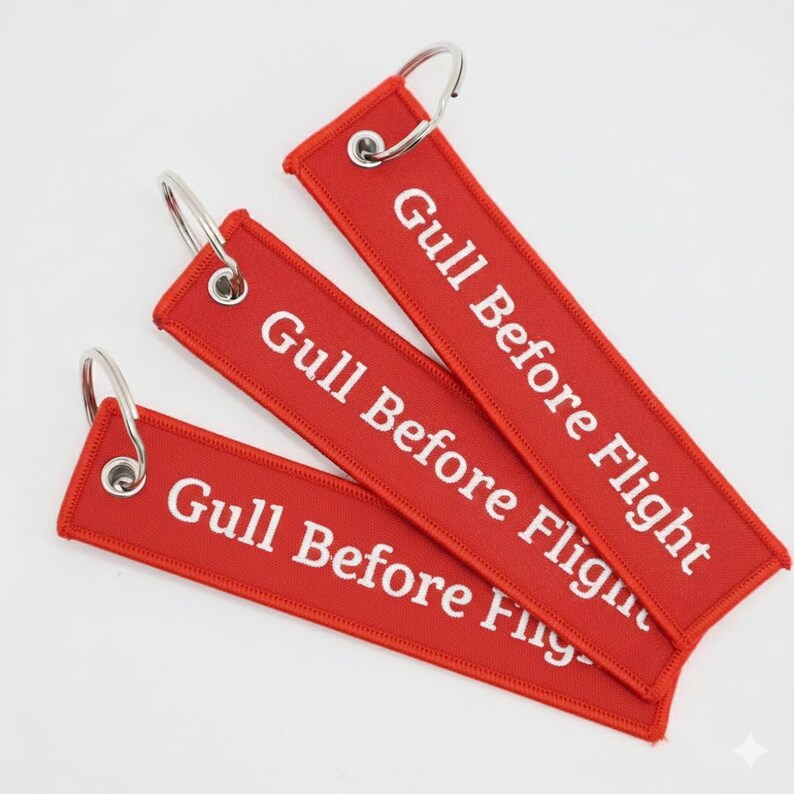 Custom Embroidered Keychain,remove Before Flight Keychain, Personalized ...