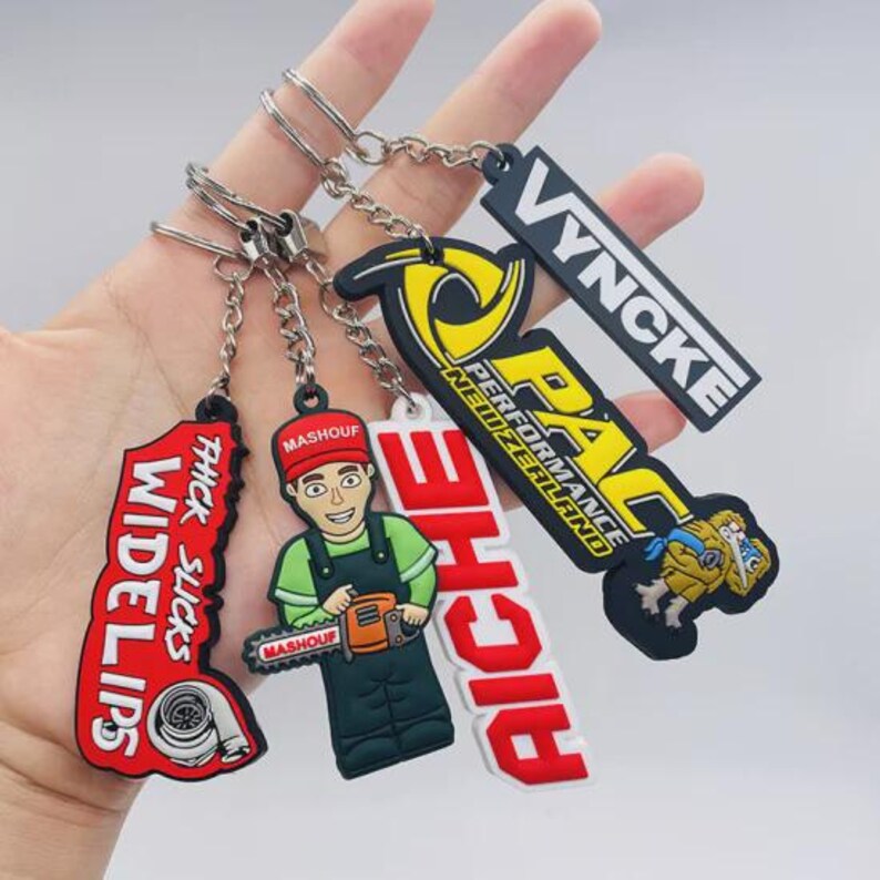 Personalized Handmade PVC Keychain, Custom PVC Key Chain, Unique ...